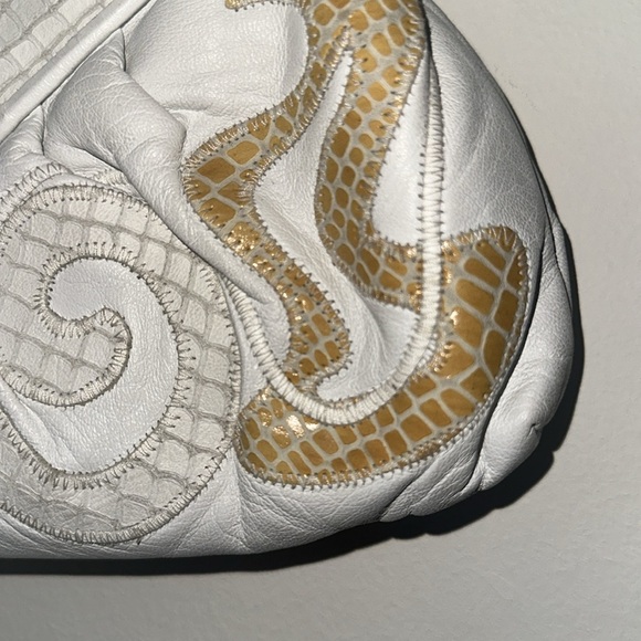 VINTAGE VIVA OF CALIFORNIA LAMBSKIN SNAKESKIN BAG - Picture 4 of 10